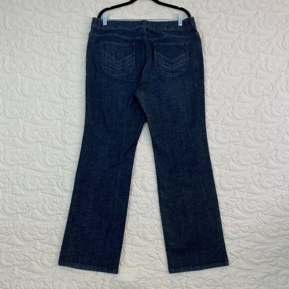 Chico's Platnum Jeans Ultimate Fit Boot Leg Blue Jeans Size 2.5 Reg - Picture 3 of 11